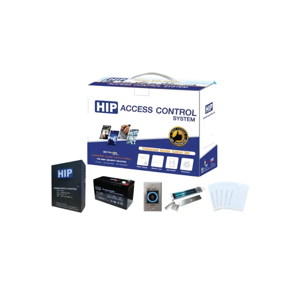 Set Power Supply 12V3A+Batt + Magnetic +LZ+Card +Exit Switch  No Touch รุ่น Access Control  ฺSet4