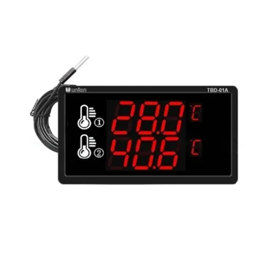 UNION TBD-01A/ TBD-01B เครื่องวัดอุณหภูมิแบบ 2 แชนแนล หน้าจอ LED ขนาดใหญ่ | 2-Ch Temperature Monitor