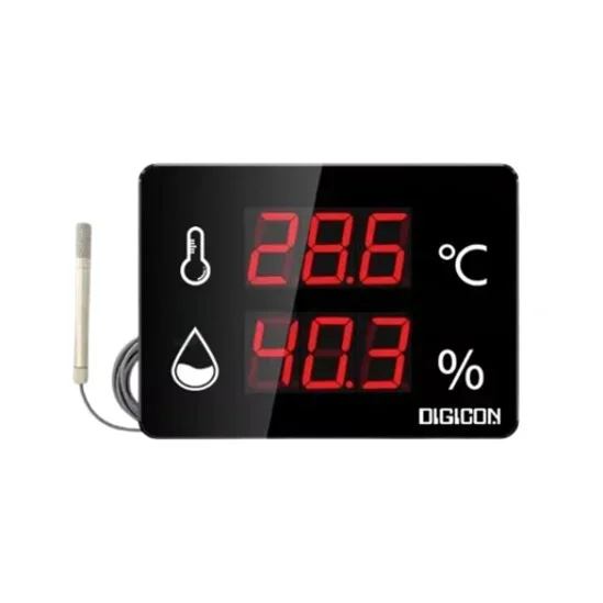 DIGICON TH-33W เครื่องวัดอุณหภูมิและความชื้น โพร๊บวัดอุณหภูมิสูง | Thermo-Hygrometer with External Metal High Temp. Probe